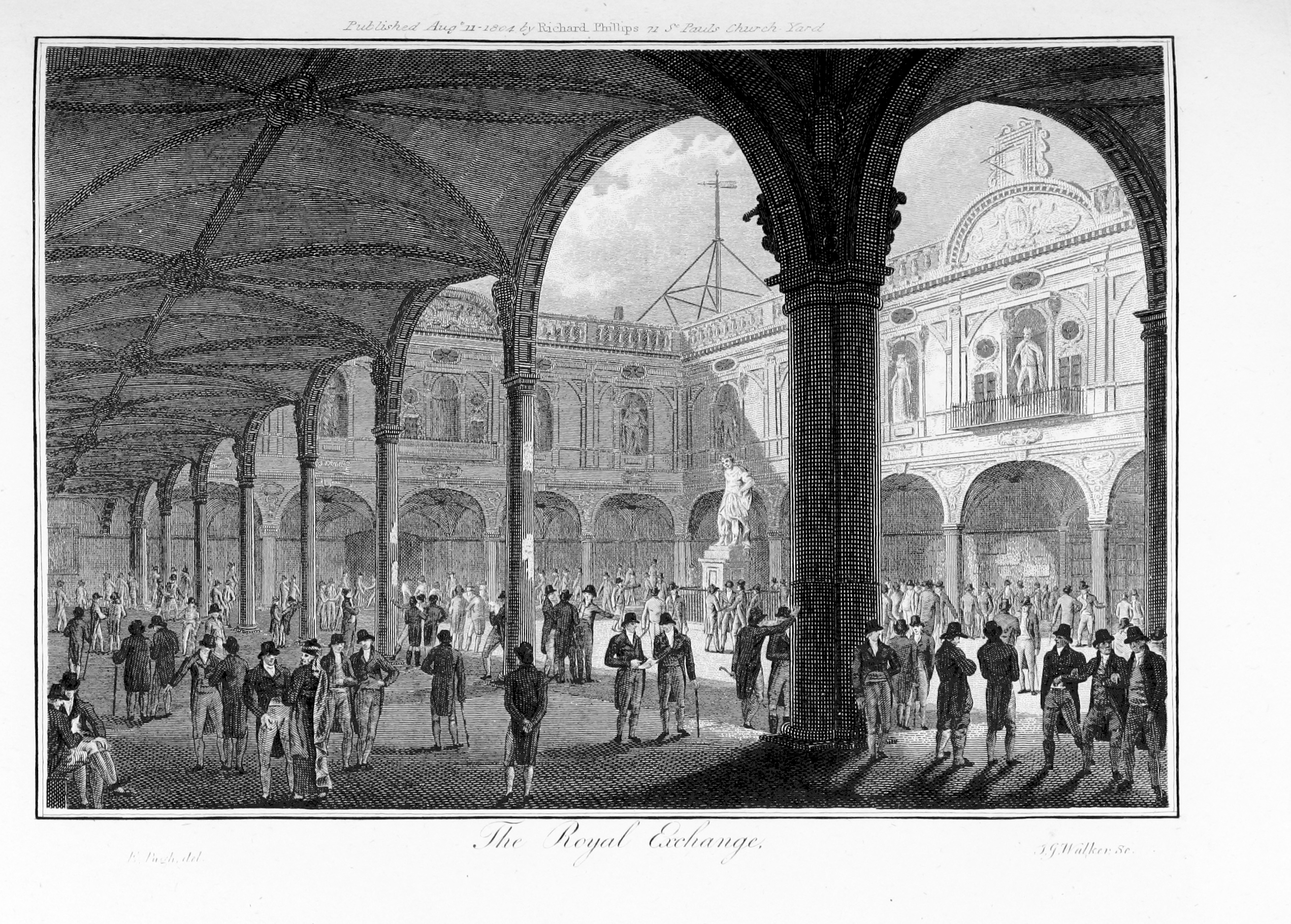 Le Royal Exchange en 1804. © British Library
