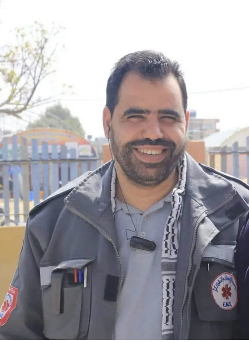 L’ambulancier palestinien Anis al-Astal, photographié avant sa capture par les forces israéliennes il y a environ deux ans, dans la bande de Gaza. Courtesy: Healthcare Workers Watch (The Intercept).