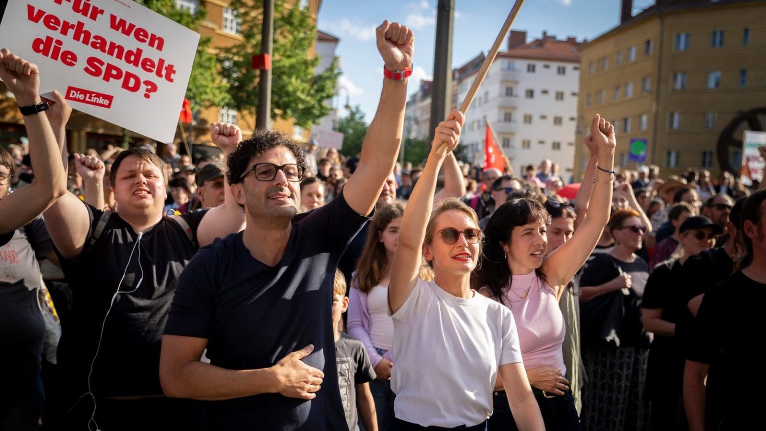 Illustration de Die Linke: «Pour qui négocie le SPD?»